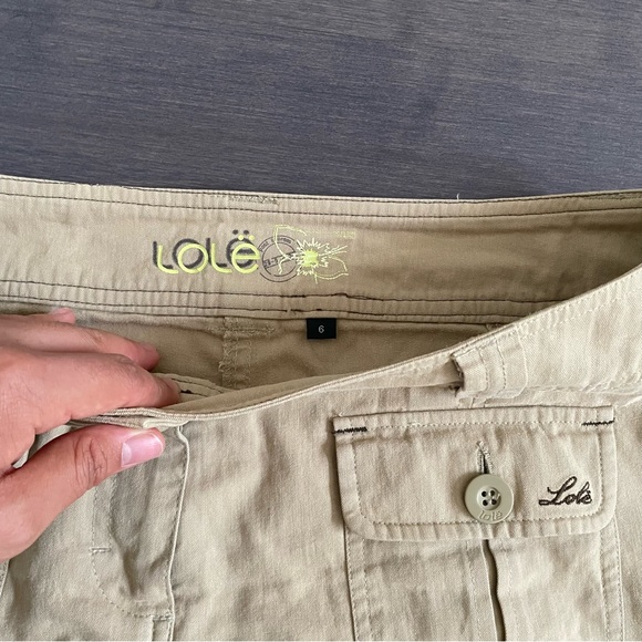 Cargo khaki pleated skirt with pockets, early 2000s - Picture 2 of 4